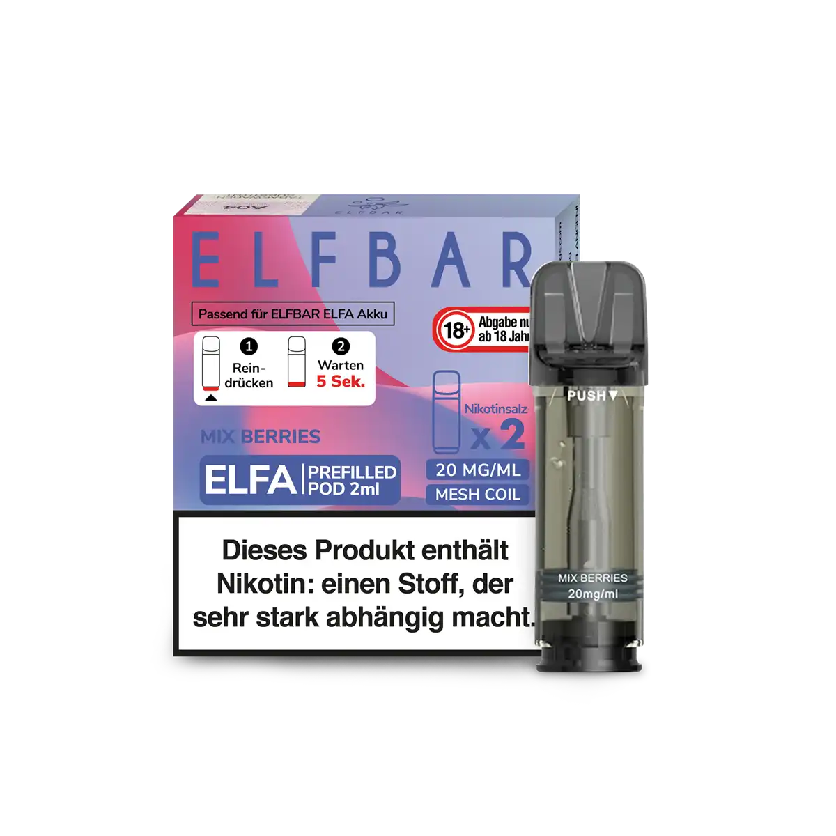 Elfbar ELFA prefilled Pod 2 Stück Mix Berries