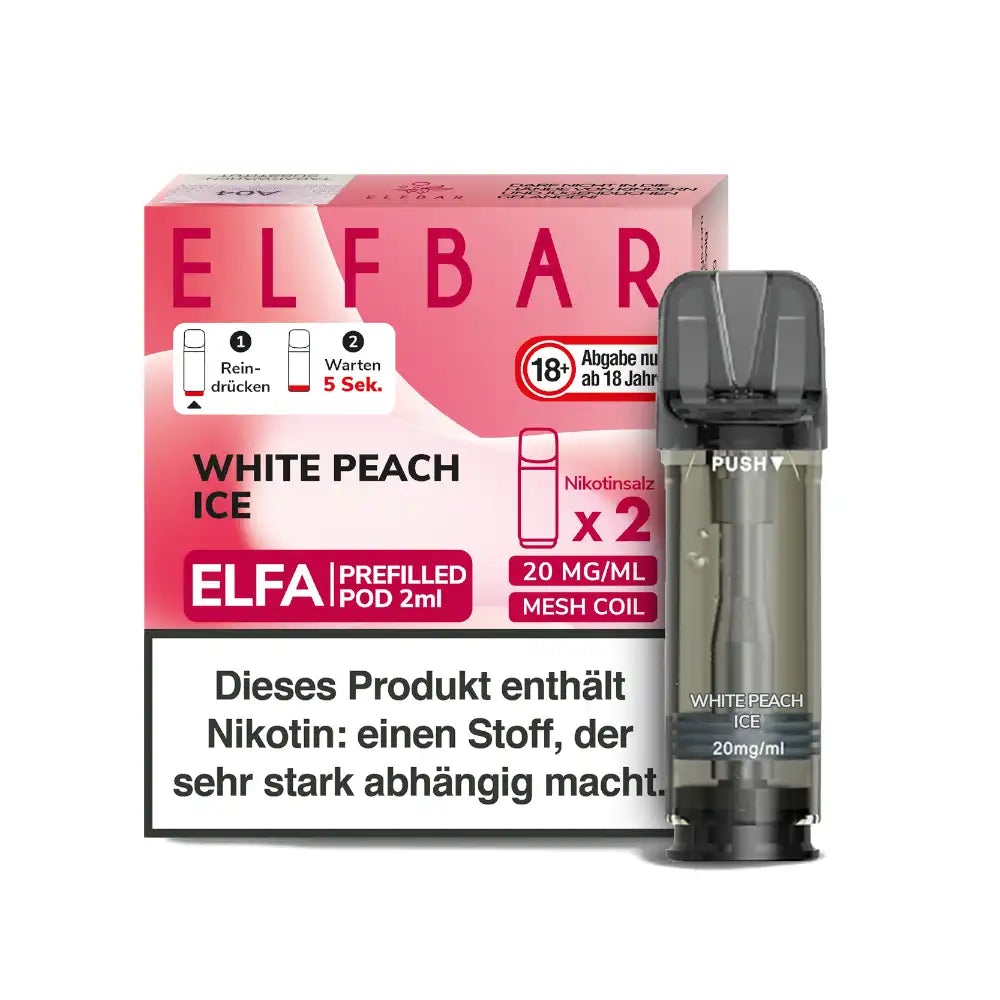 ELFA prefilled Pod - 2 Stk. - White Peach Ice