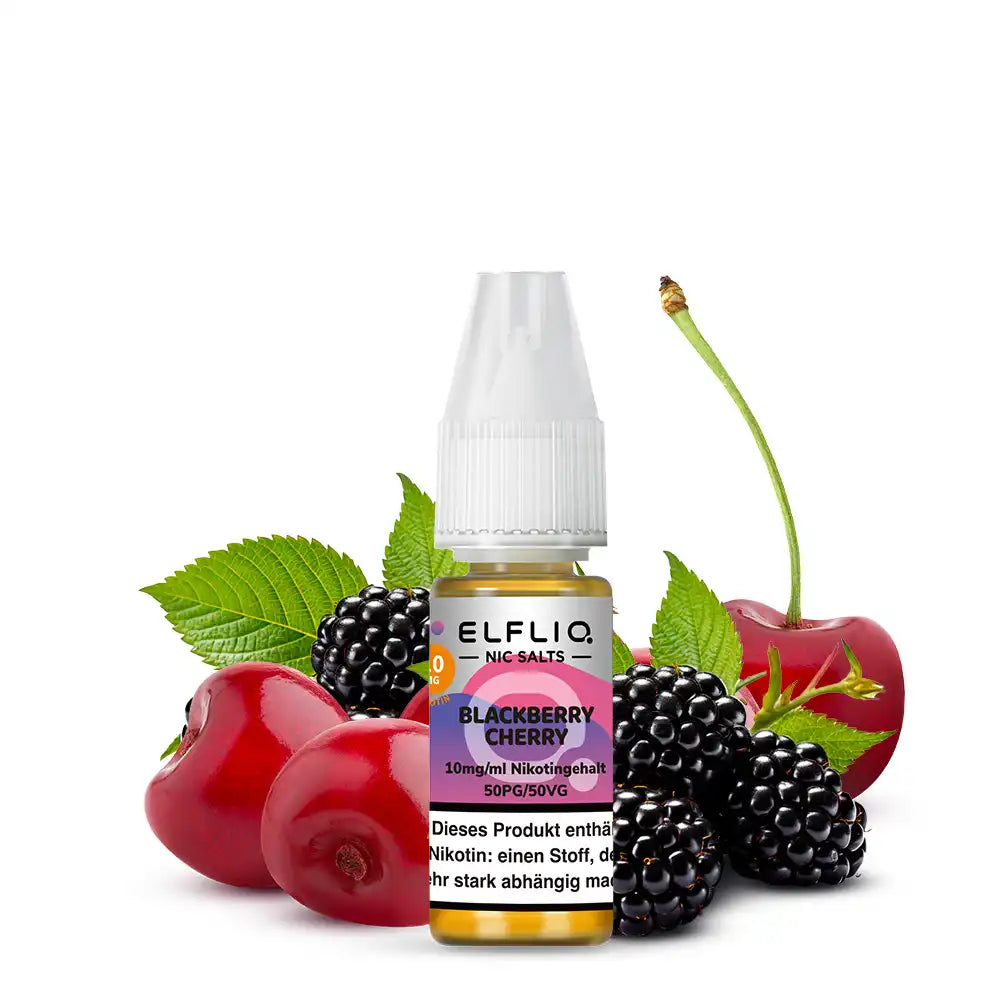 ELFLIQ Nikotinsalz Liquid 10ml - Blackberry Cherry 