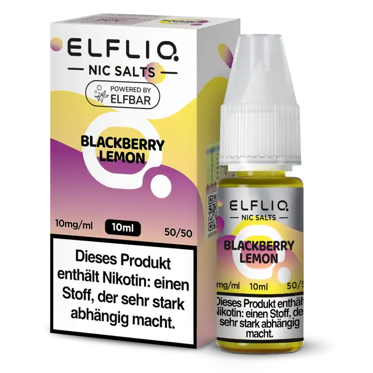 ELFLIQ Nikotinsalz Liquid 10ml - Blackberry Lemon 10mg