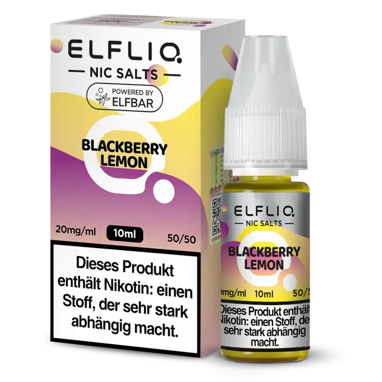 ELFLIQ Nikotinsalz Liquid 10ml - Blackberry Lemon 20mg