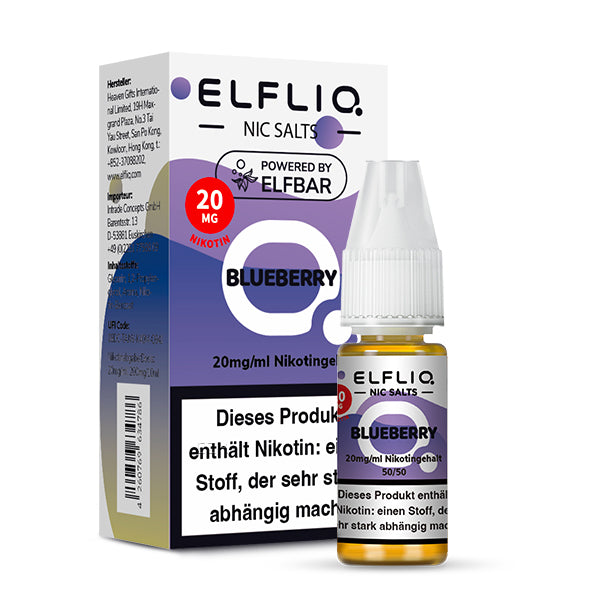Elfbar ELFLIQ Nikotinsalz Liquid 10 ml Blueberry 20 mg
