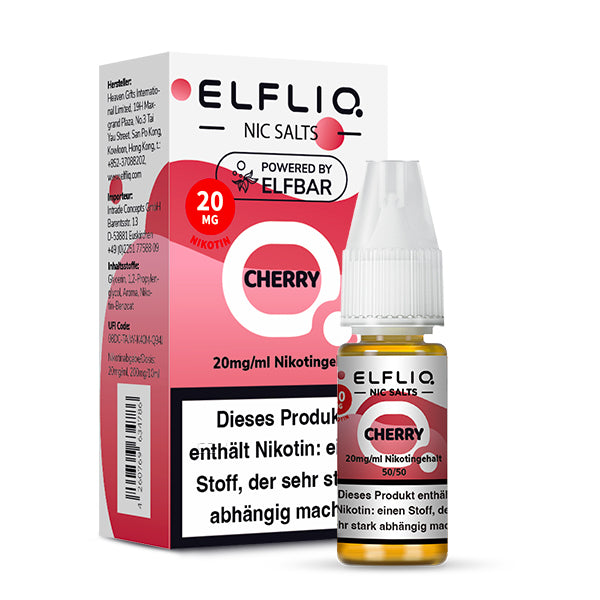 Elfbar ELFLIQ Nikotinsalz Liquid 10 ml Cherry 20 mg