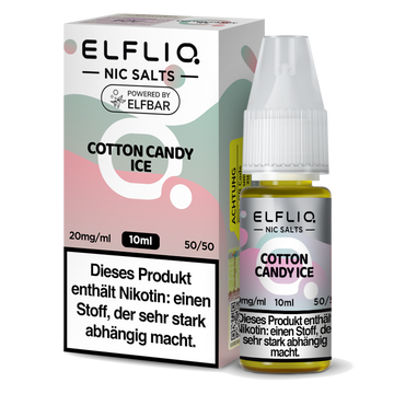 Elfbar ELFLIQ Nikotinsalz Liquid 10 ml Cotton Candy Ice 20 mg