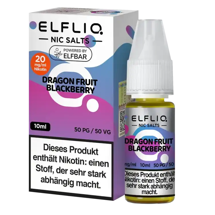 ELFLIQ Nikotinsalz Liquid 10ml - Dragon Fruit Blackberry