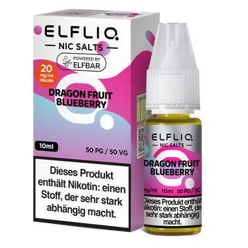 ELFLIQ Nikotinsalz Liquid 10ml - Dragon Fruit Blueberry 20mg