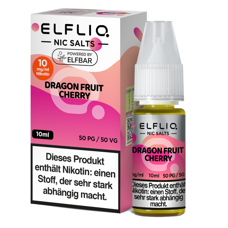 ELFLIQ Nikotinsalz Liquid 10ml - Dragon Fruit Cherry 10mg