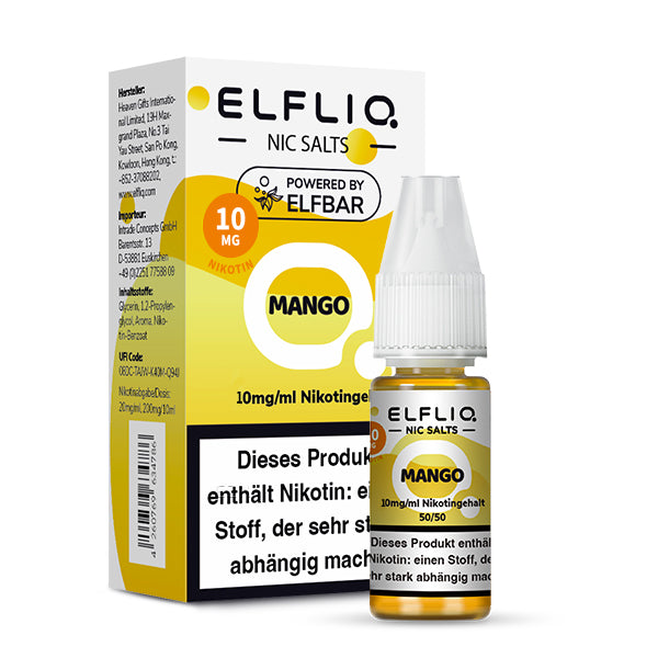 Elfbar ELFLIQ Nikotinsalz Liquid 10 ml Mango 10 mg