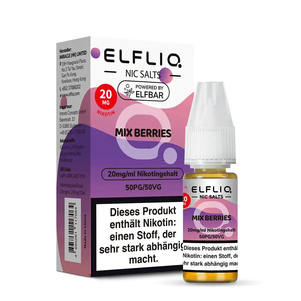 ELFLIQ Nikotinsalz Liquid 10ml - Mix Berries