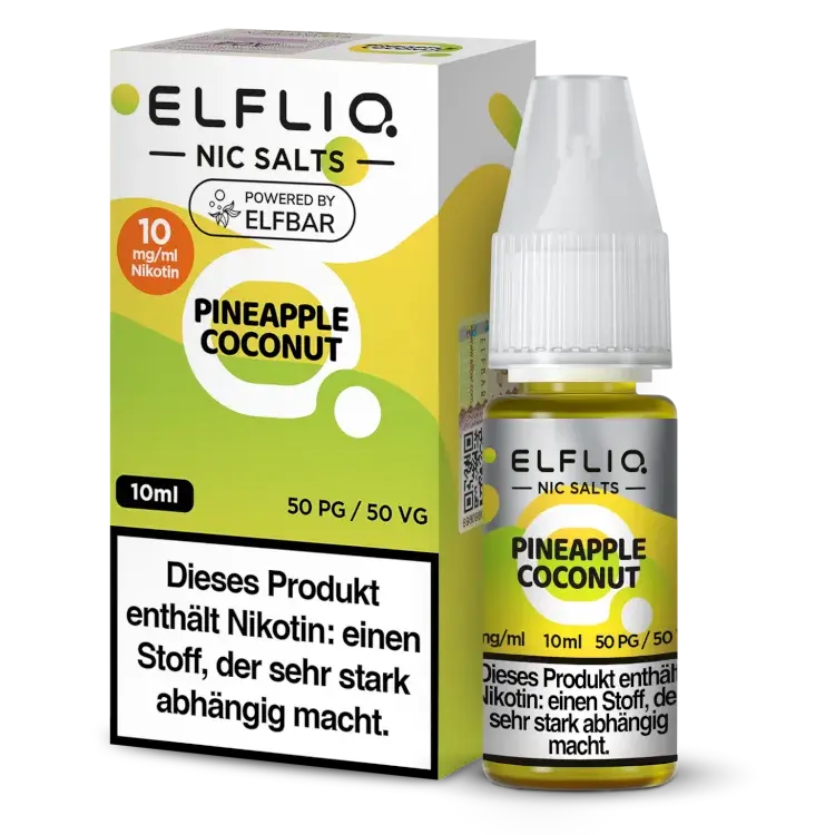 ELFLIQ Nikotinsalz Liquid 10ml - Pineapple Coconut 10mg