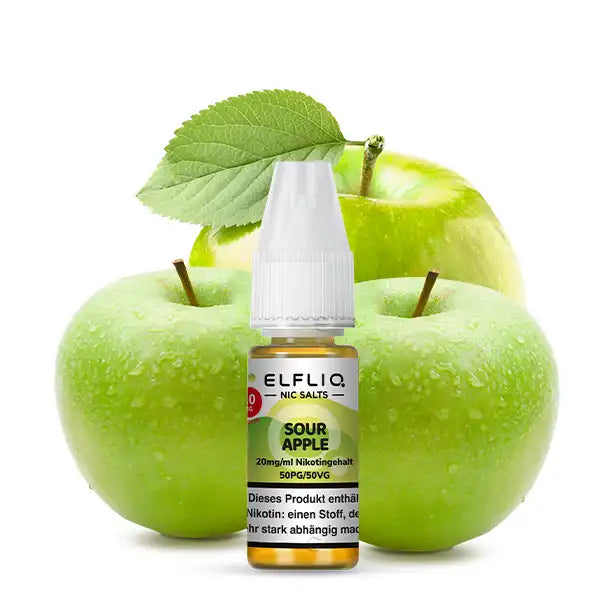 ELFLIQ Nikotinsalz Liquid 10ml - Sour Apple