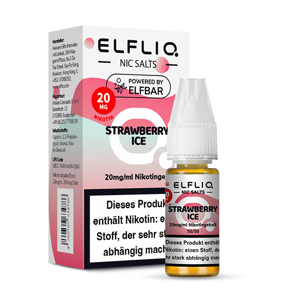 Elfbar ELFLIQ Nikotinsalz Liquid 10 ml Strawberry Ice 20 mg