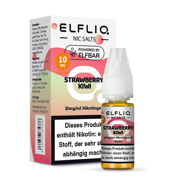 Elfbar ELFLIQ Nikotinsalz Liquid 10 ml Strawberry Kiwi 10 mg