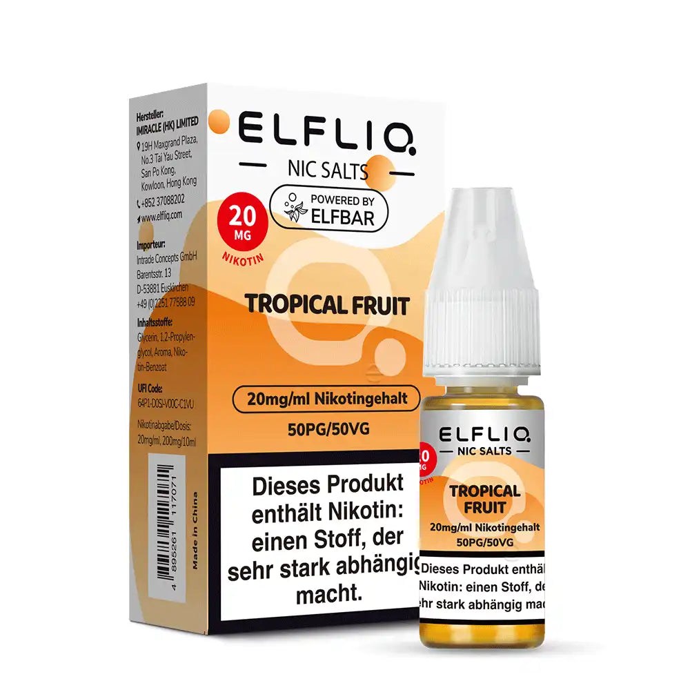 ELFLIQ Nikotinsalz Liquid 10ml - Tropical Fruit