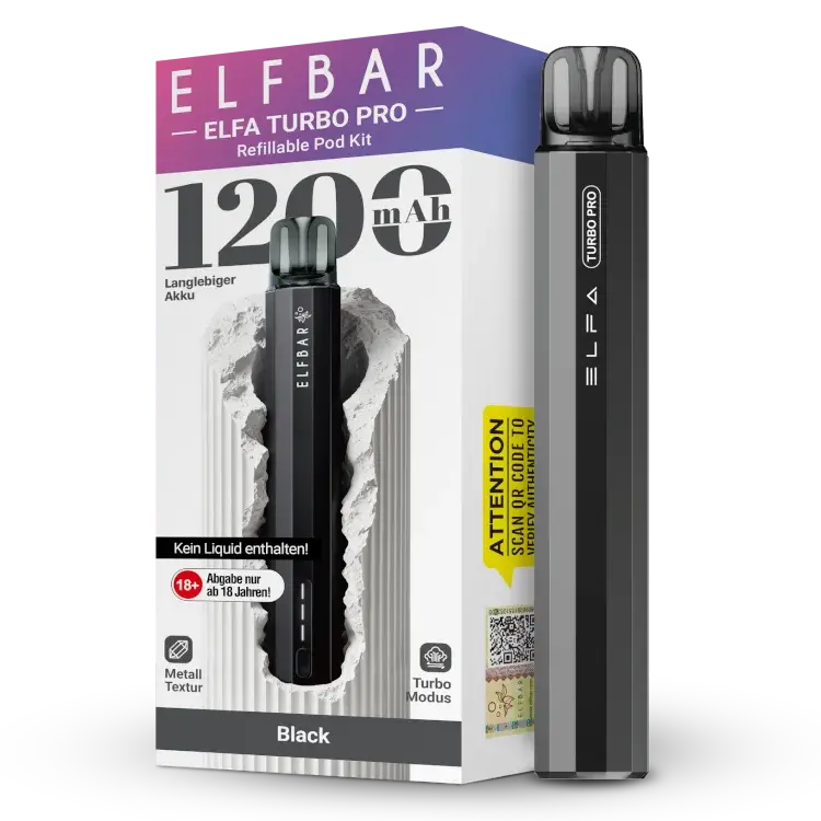 Elfbar ELFA Turbo Pro Pod Kit schwarz