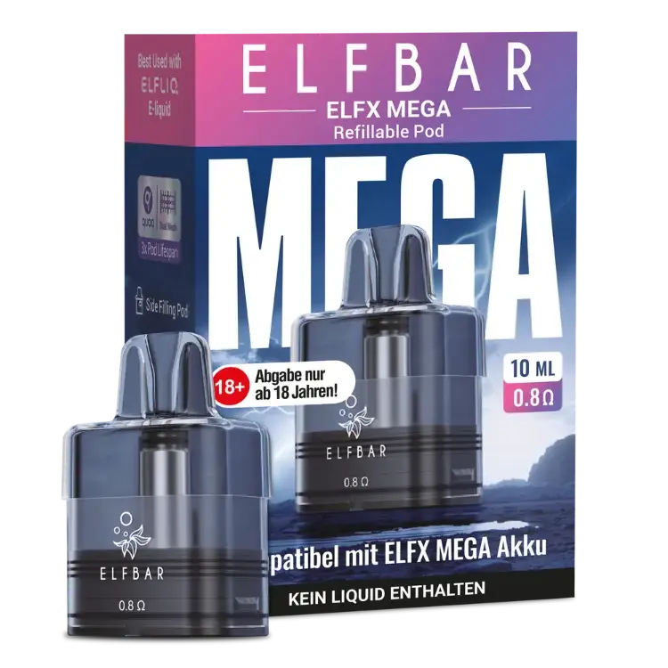 Elfbar - Elf X Mega Pod 0,8 Ohm 10ml