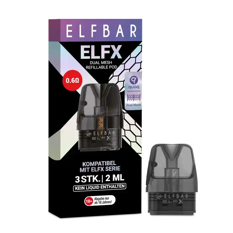 Elfbar - Elf X Pod - 3 Stück 0.6 Ohm