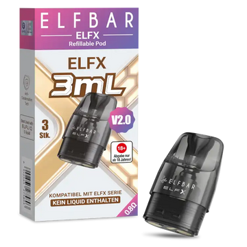 Elfbar-ElfX V2 3ml Pod - 3 Stueck 0.8 Ohm