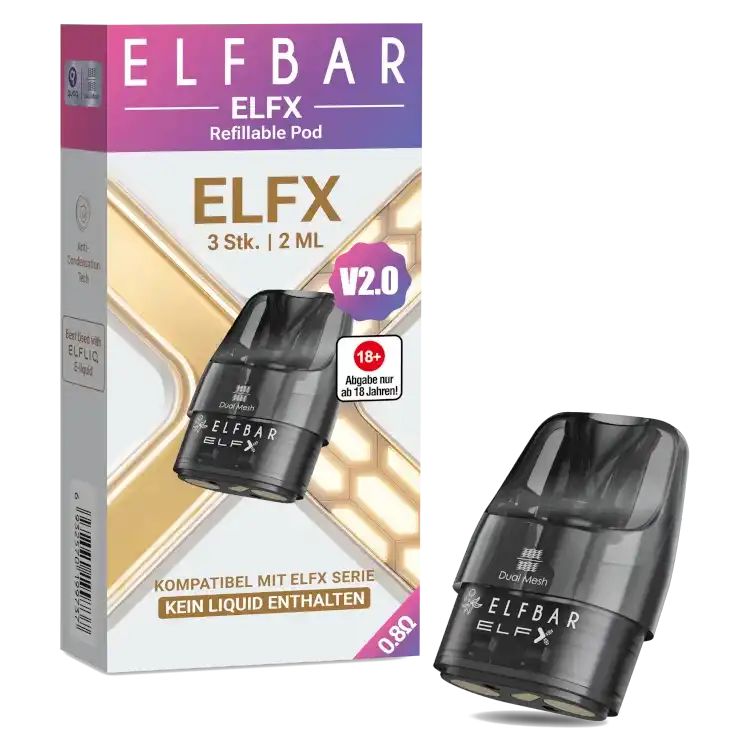 Elfbar - Elf X V2 Pod 0,8 Ohm - 3 Stück