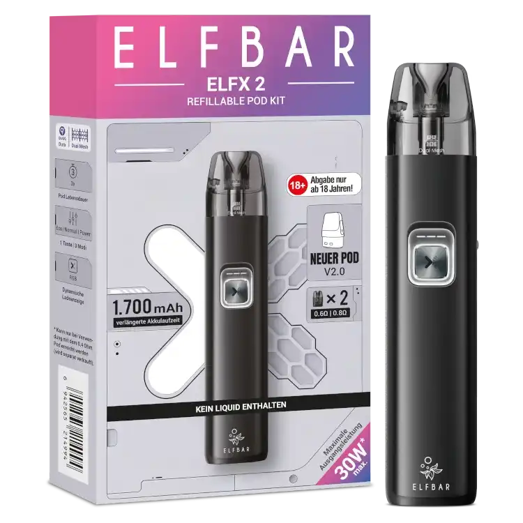 Elfbar Elf X 2 Schwarz
