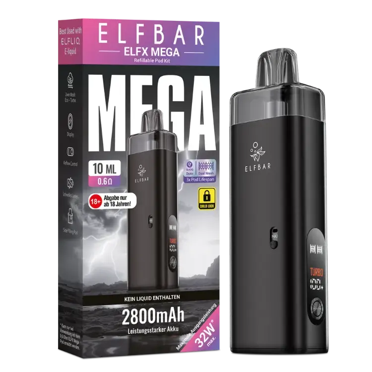 Elfbar Elf X Mega schwarz