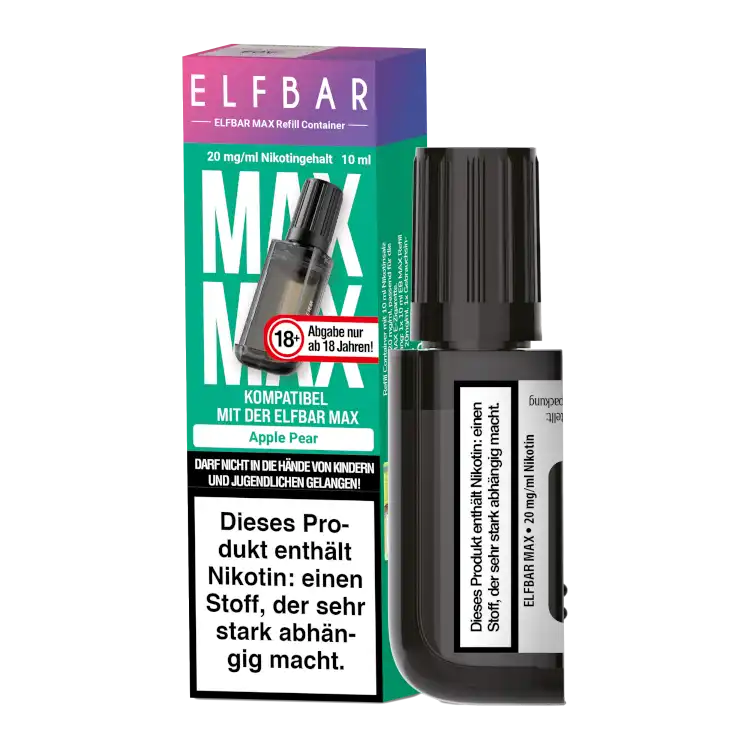 Elfbar Max Refill Container 10ml - Apple Pear