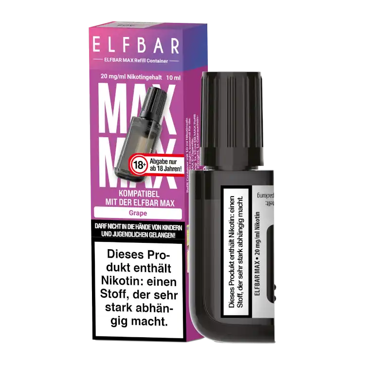 Elfbar Max Refill Container 10ml - Grape