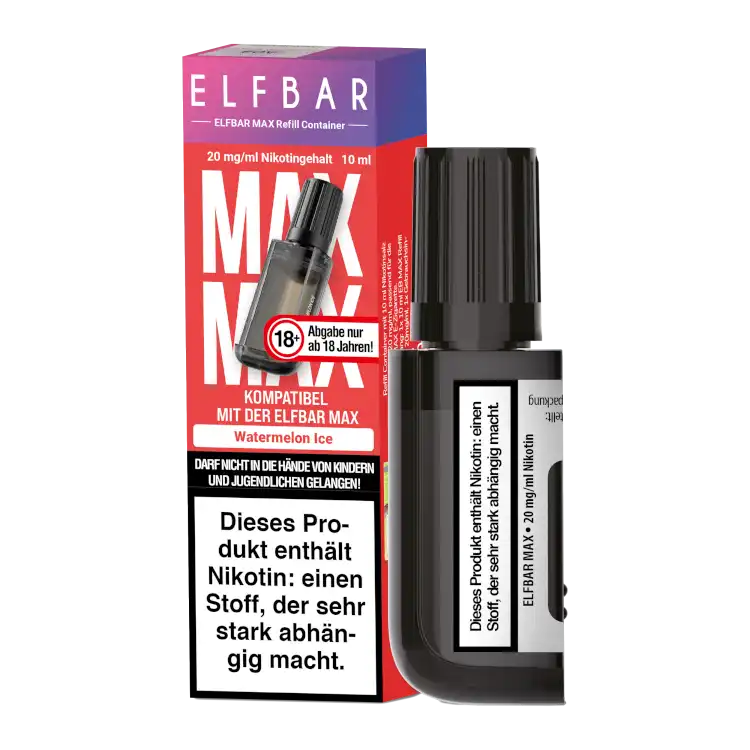 Elfbar Max Refill Container 10ml - Watermelon Ice