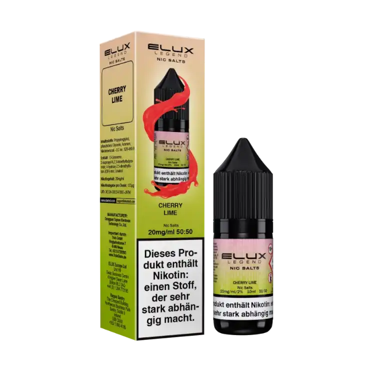 Elux Nikotinsalz Liquid 10ml - Cherry Lime