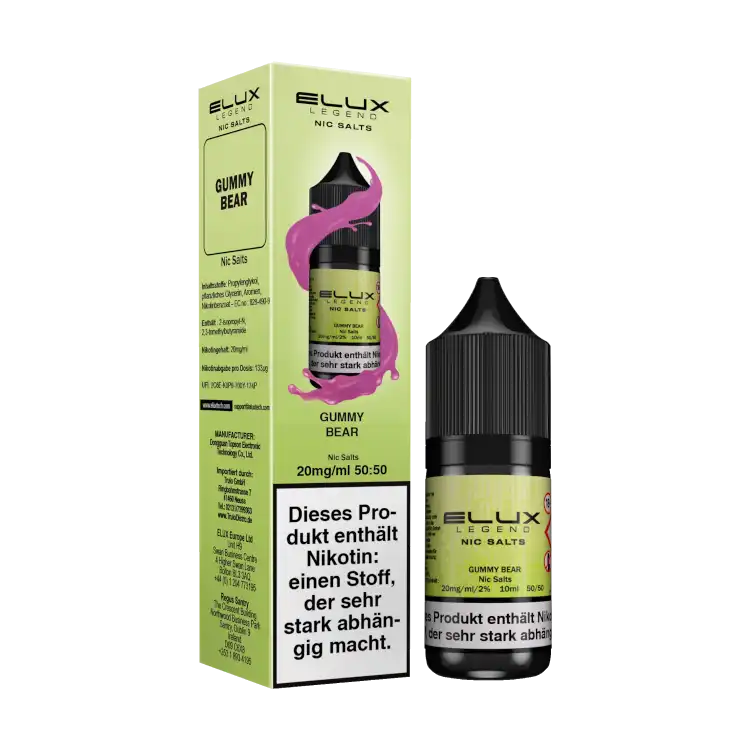 Elux Nikotinsalz Liquid 10ml - Gummy Bear