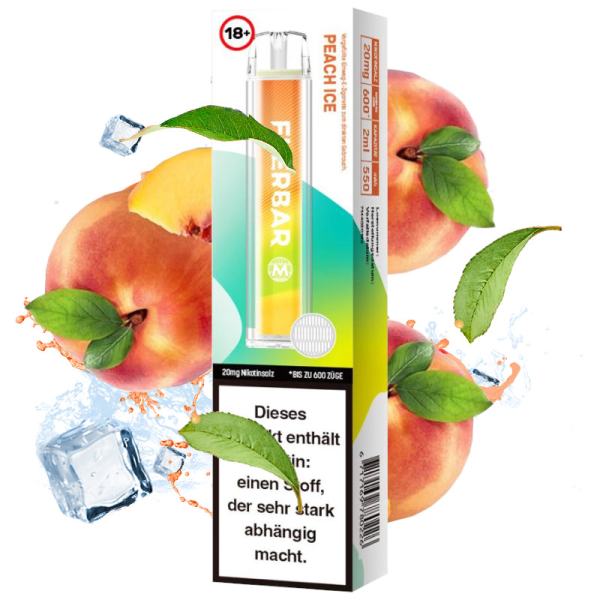 Einweg E-Zigarette Flerbar M600 Peach Ice