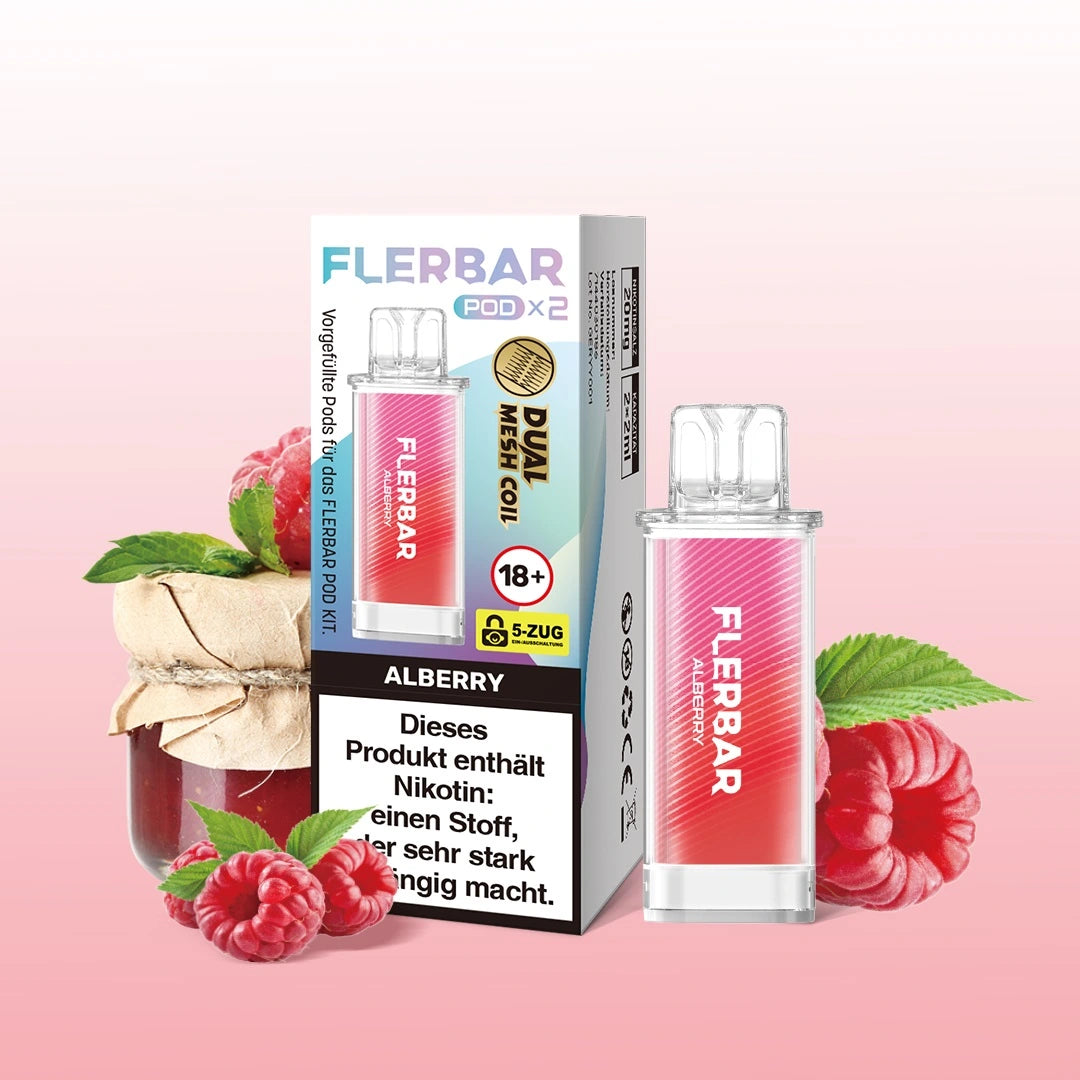 Flerbar prefilled Pod 2 Stück Alberry