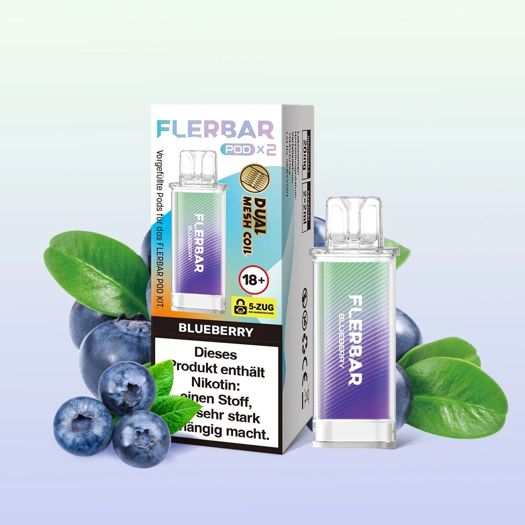 Flerbar prefilled Pod 2 Stück Blueberry