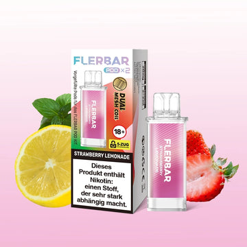 Flerbar prefilled Pod 2 Stück Strawberry Lemonade