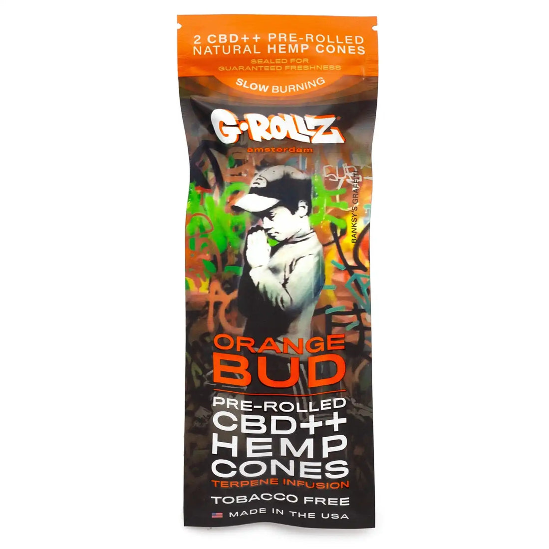 G-Rollz 2 CBD Hemp Cones Orange Bud