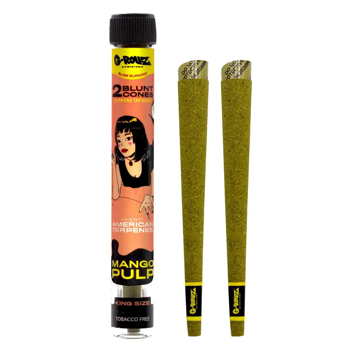 G-Rollz 2 Terpene Infused Blunt Cones - Mango Pulp