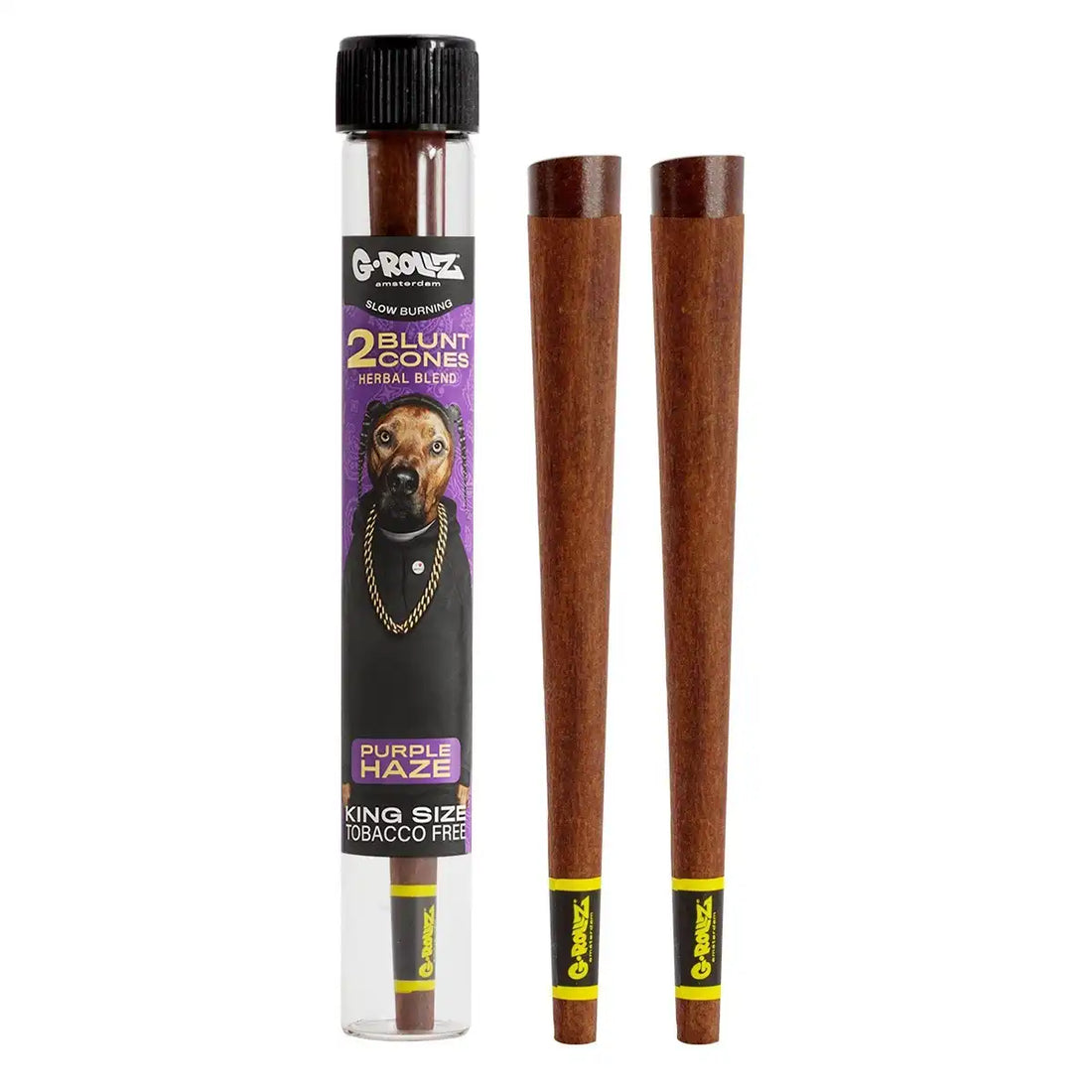 G-Rollz 2 Terpene Infused Herbal Blunt Cones - Purple Haze