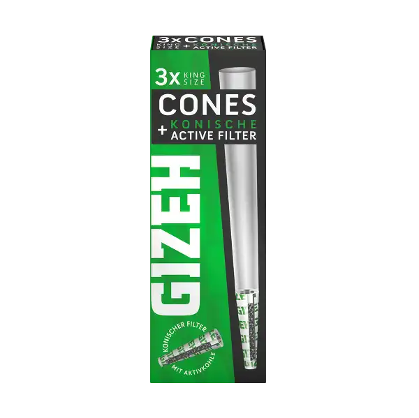 Gizeh Pre-rolled Cone mit Active Tip 3 Stück