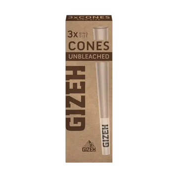 Gizeh pre-rolled unbleached Cones - 3 Stück