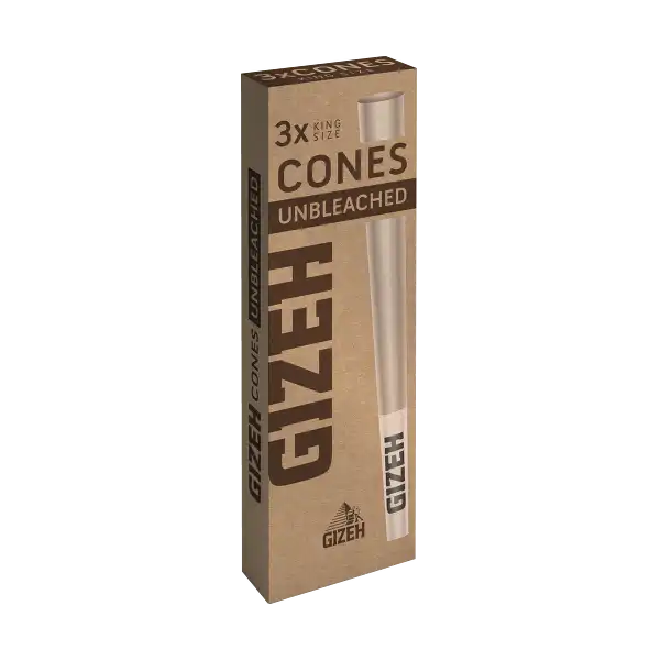 Gizeh pre-rolled unbleached Cones - 3 Stück