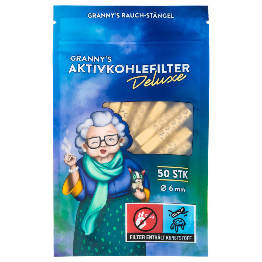 Granny’s Hybrid Aktivkohlefilter Deluxe 6 mm - 50 Stück