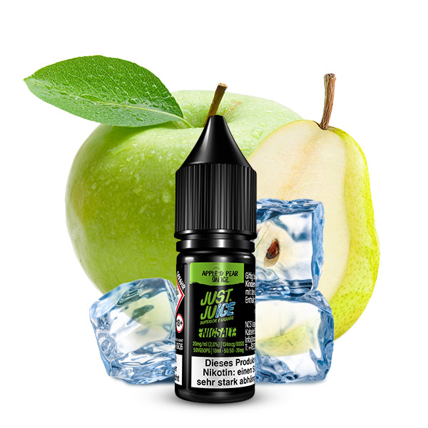 Just Juice Nikotinsalz Liquid 10 ml Apple Pearon Ice