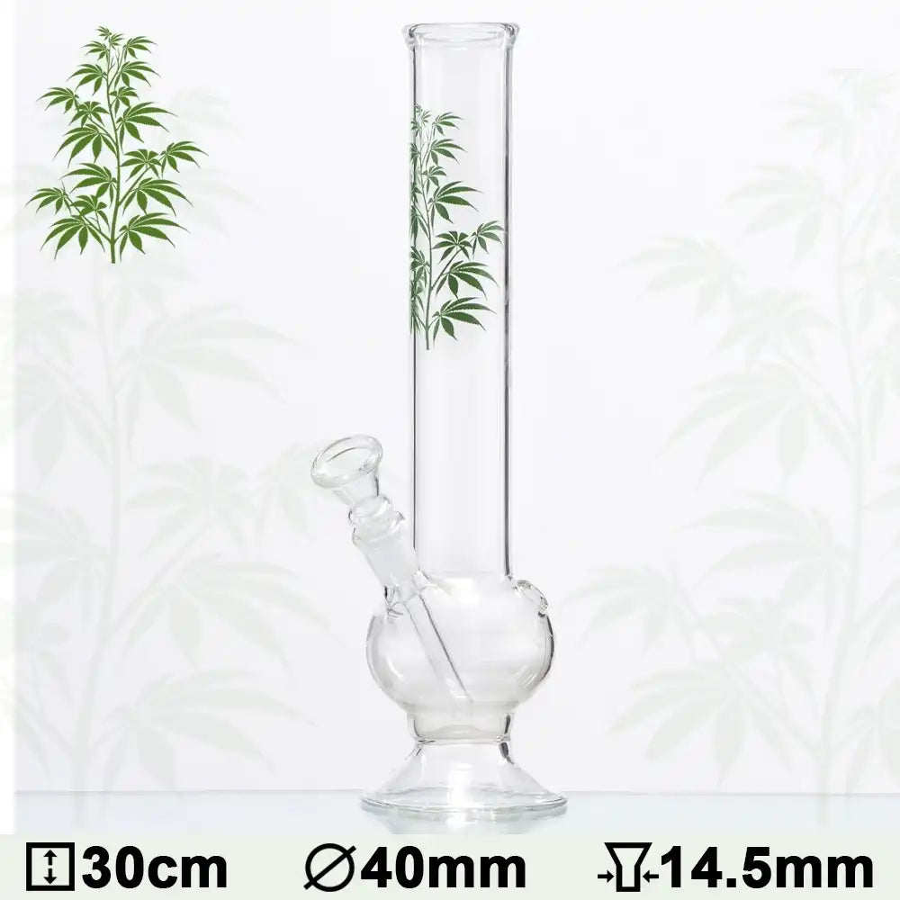 Leaf - Multi Leaf Glas Bong - H:30cm - Ø:40mm - Schliff:14.5mm