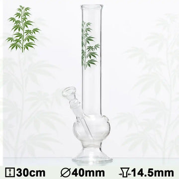 Leaf - Multi Leaf Glas Bong - H:30cm - Ø:40mm - Schliff:14.5mm