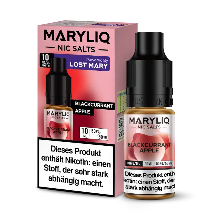 MARYLIQ Nikotinsalz Liquid 10ml - Blackcurrant Apple 10mg