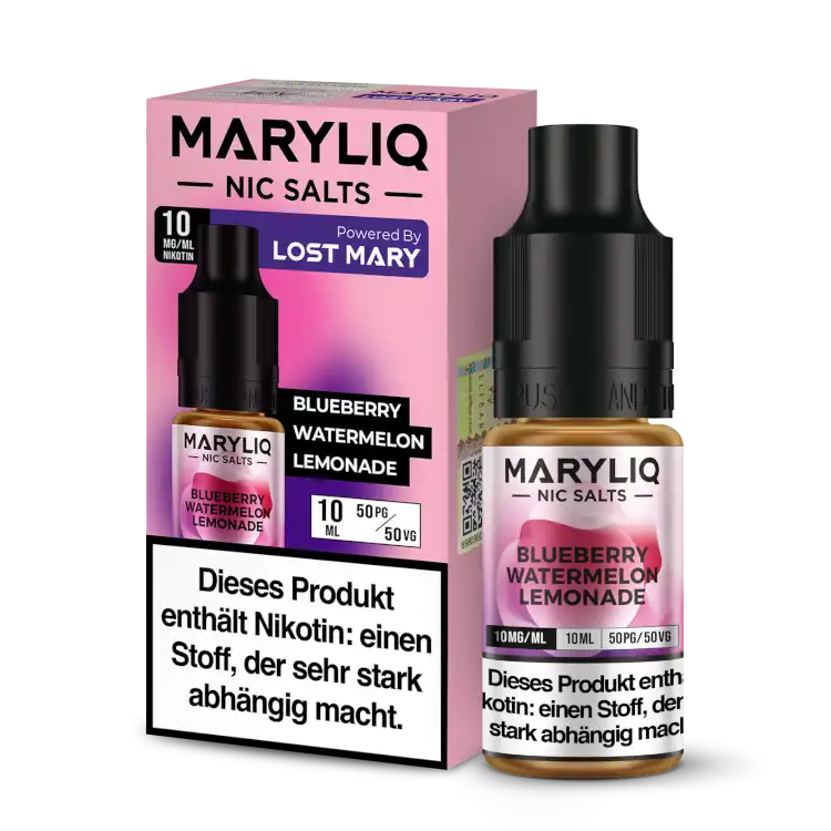 MARYLIQ Nikotinsalz Liquid 10ml - Blueberry Watermelon Lemonade 10mg