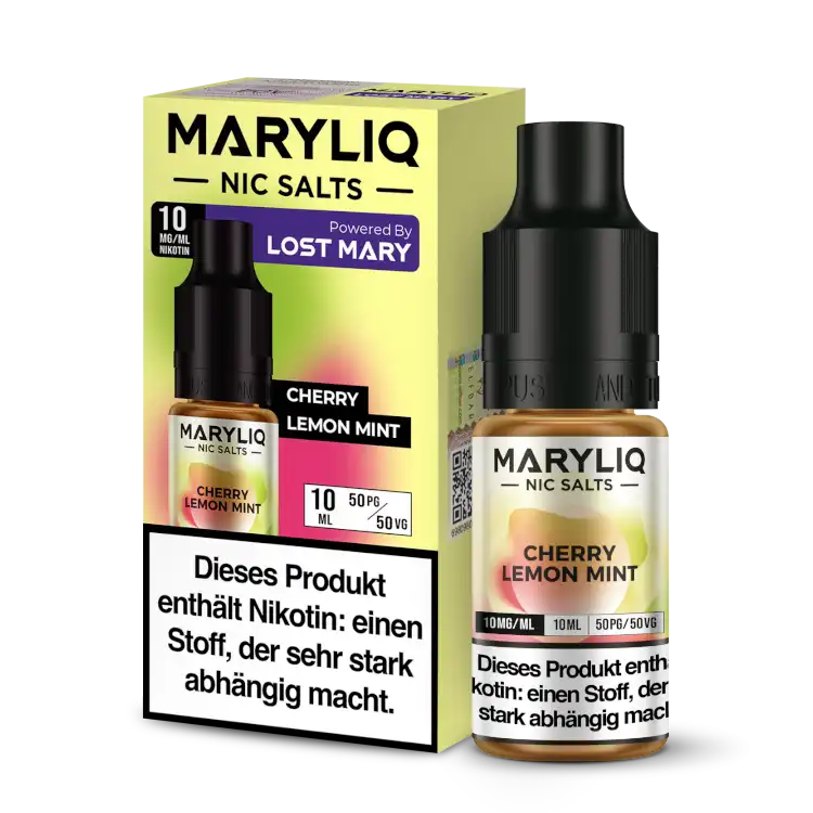 MARYLIQ Nikotinsalz Liquid 10ml - Cherry Lemon Mint 10mg