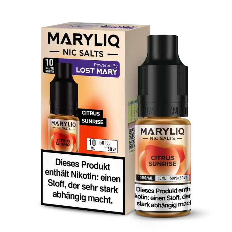 MARYLIQ Nikotinsalz Liquid 10ml - Citrus Sunrise 10 mg