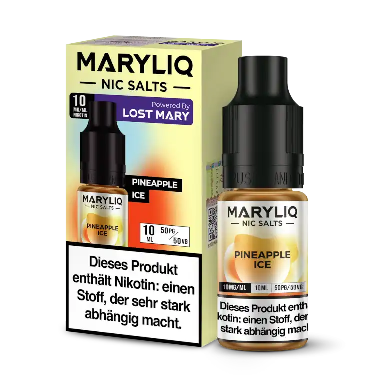 MARYLIQ Nikotinsalz Liquid 10ml - Pineapple Ice 10 mg