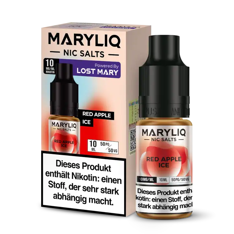 MARYLIQ Nikotinsalz Liquid 10ml - Red Apple Ice 10 mg